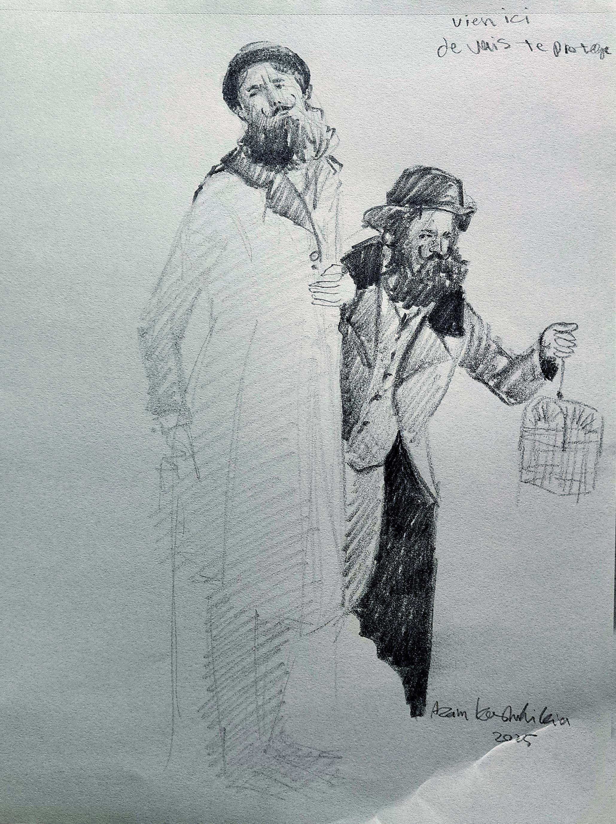 Live model drawing 2