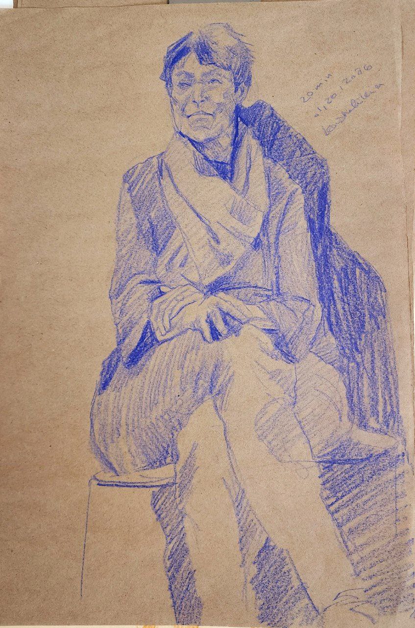 Live model drawing 6