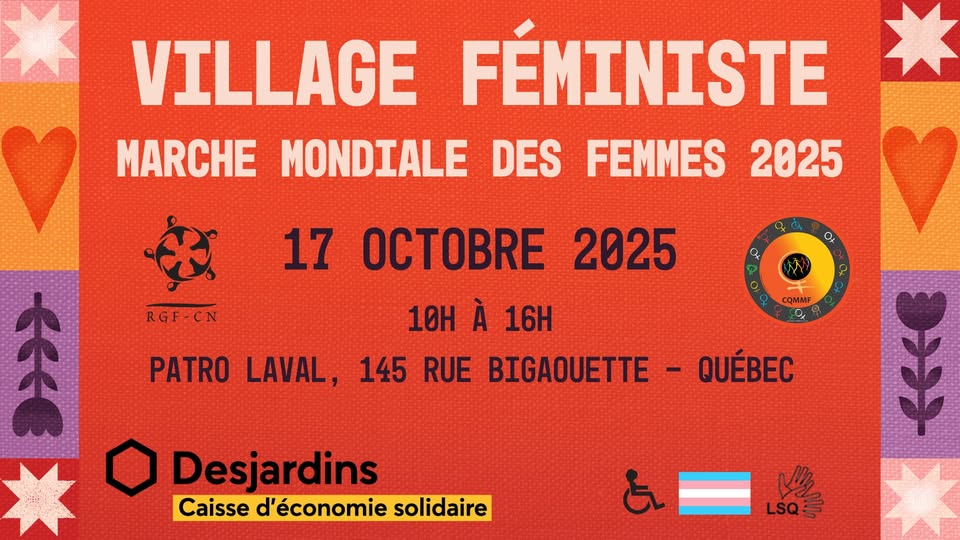 VILLAGE FÉMINISTE MARCHE MONDIALE DES FEMMES 2025